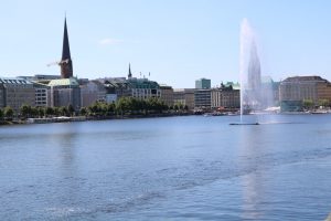 Binnenalster Hamburg mit Fontaine